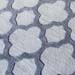 Quatrefoil Grey (shown with raised wool in pattern)